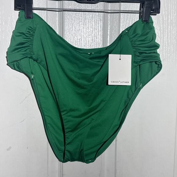 Gibson Latimer‎ Women's Solid Green Size XL Bikini Bottoms - Picture 1 of 6
